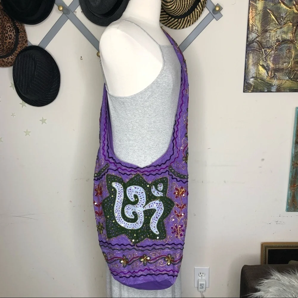 Bohemian Purple Shoulder Bag
